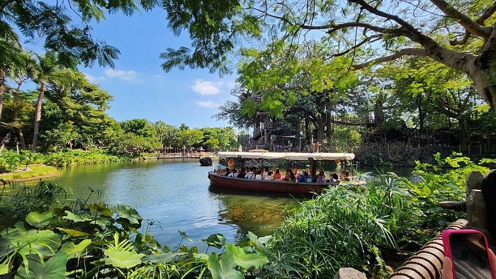 boat ride in Jungle